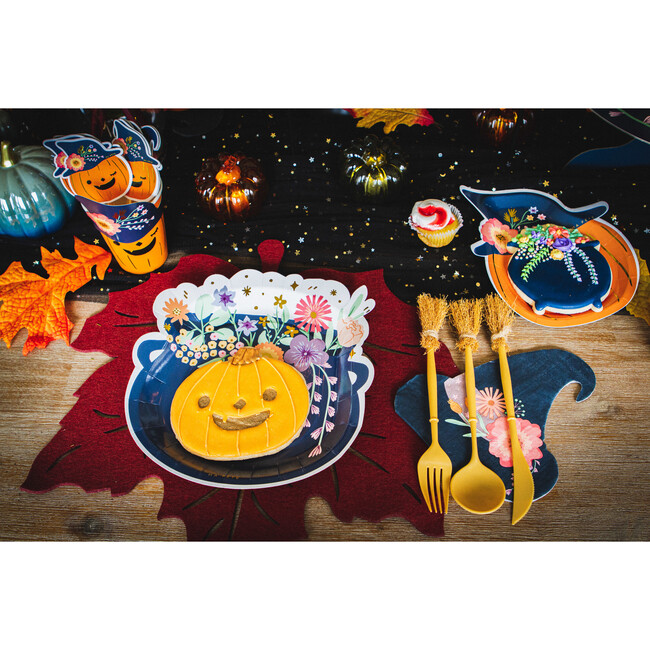 Halloween Broom Cutlery Set, Set of 24