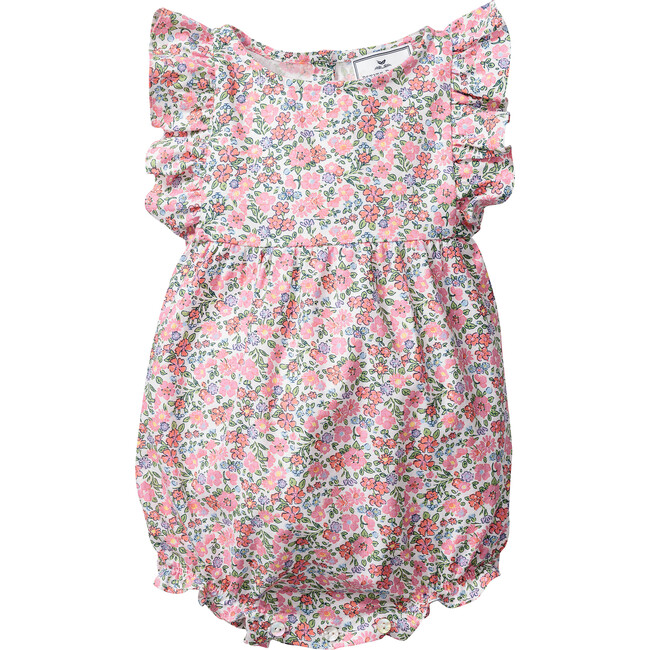 Ruffled Romper, Fleurs de Rose
