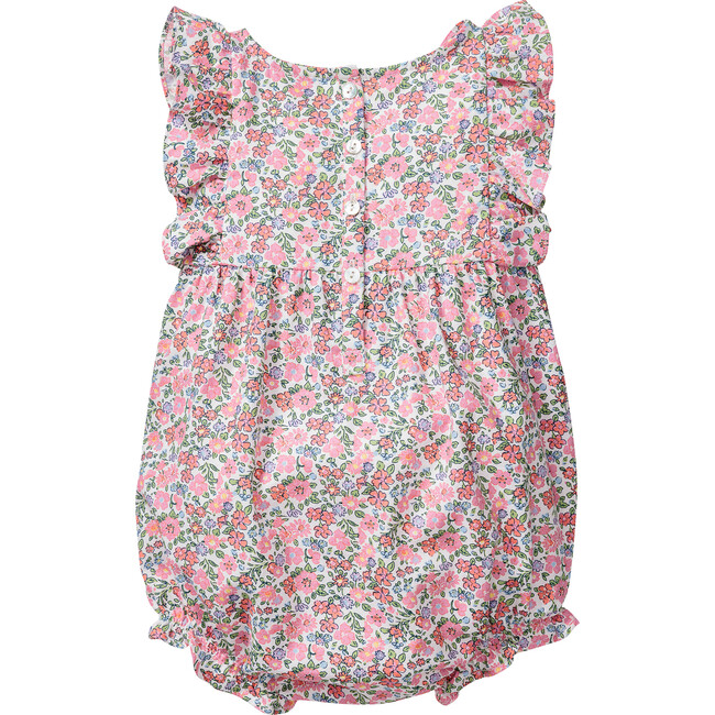 Ruffled Romper, Fleurs de Rose