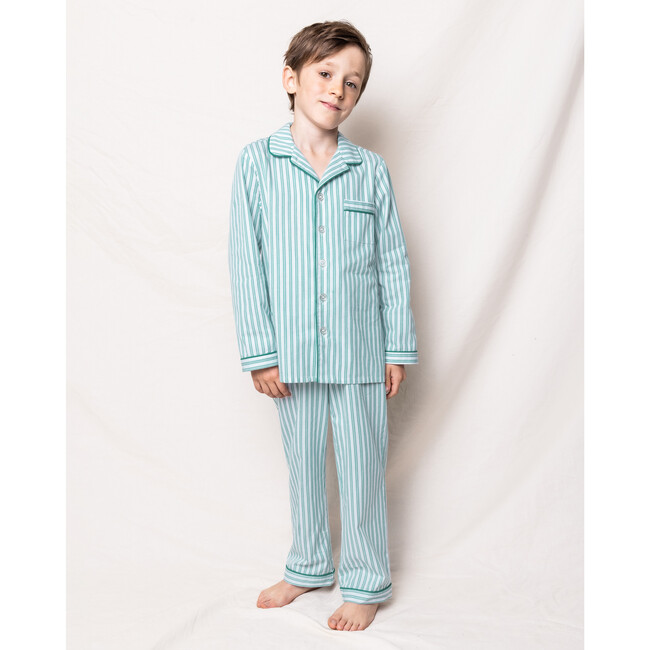 Pajama Set, Emerald Ticking