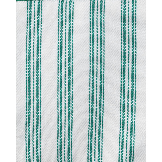 Cambridge Romper, Emerald Ticking - Rompers - 4
