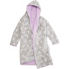 Cozy Switch Robe Reversible Glow in the Dark & Sherpa Robe for Kids, Orchid Bloom Kitten - Robes - 2