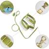 Teddy Bouclé Adjustable H Harness and Leash Walk Set with Poop Bag Pouch, Olive Green - Collars, Leashes & Harnesses - 4