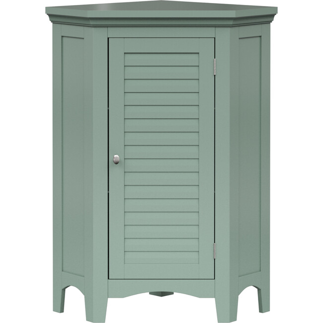 Teamson Home Glancy Corner Floor Cabinet, Sage Green
