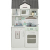 Wonderland Ariel 2-in-1 Dollhouse/Play Kitchen Playset, Gray & Ivory - Dollhouses - 3 - thumbnail