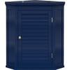 Teamson Home Glancy Corner Wall Cabinet, Navy - Bathroom - 1 - thumbnail