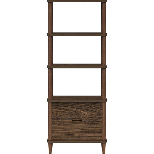 Teamson Home Ellery Freestanding 5-Tier Storage Cabinet, Walnut