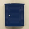 Teamson Home Glancy Corner Wall Cabinet, Navy - Bathroom - 2 - thumbnail