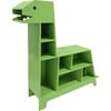 Dinosaur Shaped Bookcase / Toy Organizer with Assorted Cubbies, Green - Bookcases - 5 - thumbnail