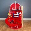 3-Story Fire Station Playset with 25 Figurines and Furnishings, Multi - Playsets - 3 - thumbnail