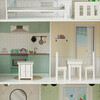 Wonderland Ariel 2-in-1 Dollhouse/Play Kitchen Playset, Gray & Ivory - Dollhouses - 7 - thumbnail