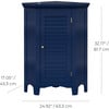 Teamson Home Glancy Corner Floor Cabinet, Navy - Bathroom - 3 - thumbnail