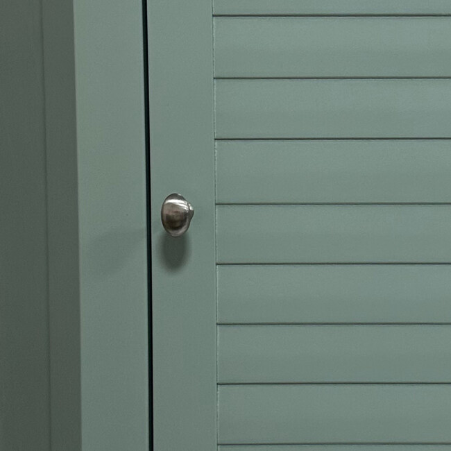 Teamson Home Glancy Corner Floor Cabinet, Sage Green - Bathroom - 6