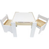 Multi-Activity Table with Reversible Tabletop & Chairs Set - Kids Seating - 4