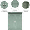 Teamson Home Glancy Removable Two-Door Wall Cabinet, Sage Green - Bathroom - 4