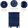 Teamson Home Glancy Corner Floor Cabinet, Navy - Bathroom - 4 - thumbnail