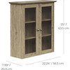 Teamson Home Connor Removable Wall Cabinet, Light Oak - Bathroom - 4 - thumbnail