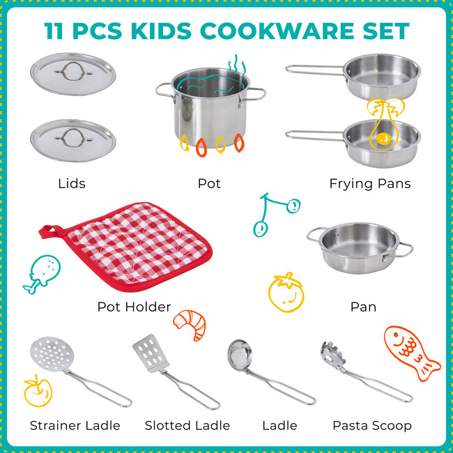 Little Chef Frankfurt Stainless Steel Cooking Accessory Set