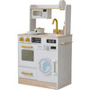 Teamson Kids Little Chef Lake Tahoe Wooden Play Kitchen - Washer & Mini Garden, White - Play Kitchens - 1 - thumbnail