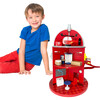 3-Story Fire Station Playset with 25 Figurines and Furnishings, Multi - Playsets - 10 - thumbnail