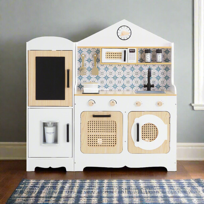Little Chef Morocco Play Kitchen, White/Natural