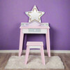 Little Princess Star Vanity with LED Illuminated Mirror - Play Vanities - 2 - thumbnail