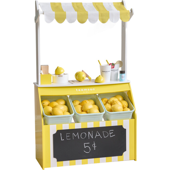 Teamson Kids Lemonade Stand Playset with Interactive Accessories - Play Kitchens - 4