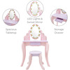 Little Princess Rapunzel Vanity with LED Illuminated Mirror - Play Vanities - 3 - thumbnail