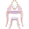 Little Princess Rapunzel Vanity with LED Illuminated Mirror - Play Vanities - 4 - thumbnail