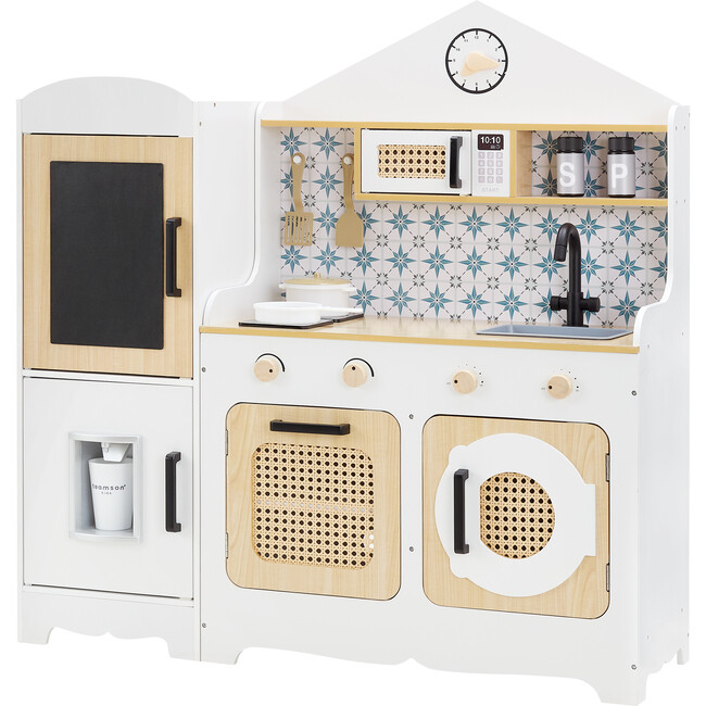Little Chef Morocco Play Kitchen, White/Natural - Play Kitchens - 5