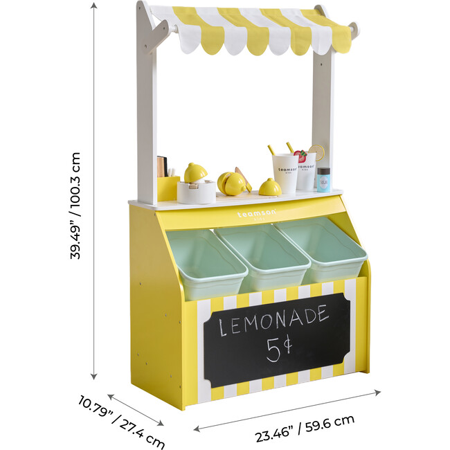 Teamson Kids Lemonade Stand Playset with Interactive Accessories - Play Kitchens - 6