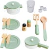 Bundle Little Chef Paris Play Kitchen & 14 pcs Wooden Cookware Bundle - Play Kitchens - 2 - thumbnail