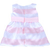 Sophia's by Teamson Kids - 18'' Doll - Stripe Satin Party Dress & Ankle Strap Sandals, Pink/White - Doll Accessories - 6 - thumbnail