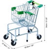 Little Helper Dallas Shopping Cart with Play Food - Chrome/Green - Role Play Toys - 5 - thumbnail