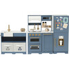 Little Chef Atlanta Large Modular Play Kitchen - Stone Blue/Gold - Play Kitchens - 6