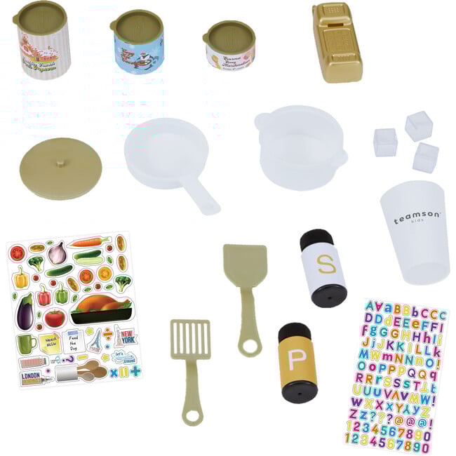 Versailles Deluxe Classic Play Kitchen, Olive green - Play Kitchens - 8