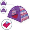 Sophia's by Teamson Kids - 18'' Doll - Smaller Tent & Sleeping Bag, Purple - Play Tents - 5 - thumbnail
