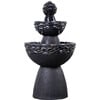 Teamson Home 3-Tier Zen-Style Outdoor Water Fountain with Realistic Stone Finish - Fountains - 1 - thumbnail