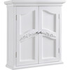 Versailles Wooden Wall Cabinet with 2 Shelves, White - Cabinets - 1 - thumbnail