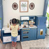 Little Chef Atlanta Large Modular Play Kitchen - Stone Blue/Gold - Play Kitchens - 11