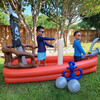 Water Fun Inflatable Pirate Ship Sprinkler Play Center with Air Pump, Beach Balls & Accessories, Red - Pool Floats - 11 - thumbnail