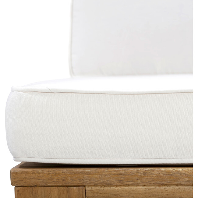 Teamson Home Acacia Modular Outdoor Sofa Set with Convertible Chaise Lounge, Natural Finish - Outdoor Home - 5