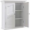 Versailles Wooden Wall Cabinet with 2 Shelves, White - Cabinets - 5 - thumbnail