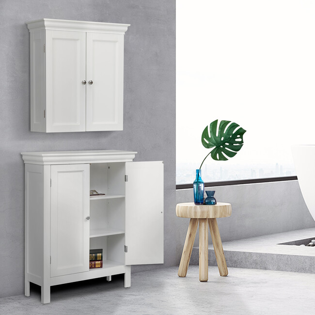 Stratford Wooden 2 Door Wall Cabinet, White