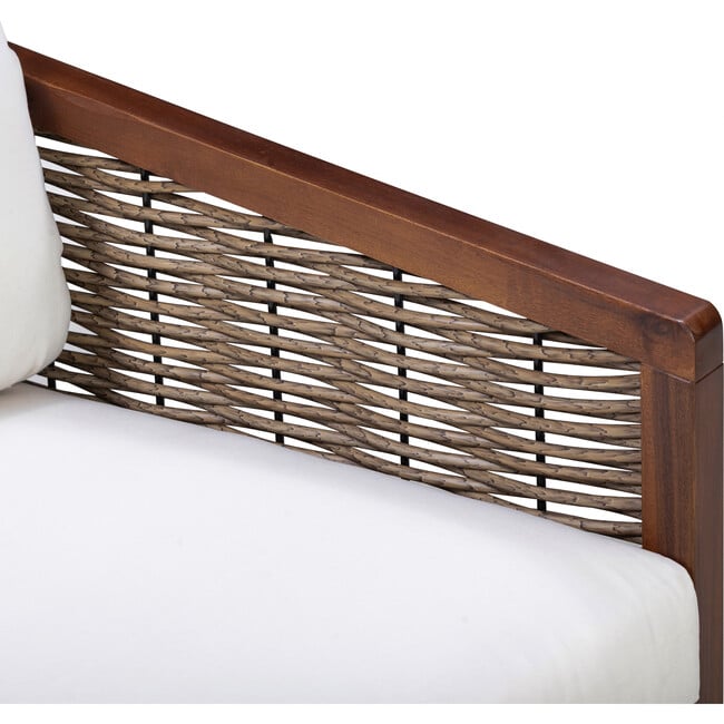 Teamson Home Outdoor Conversation Set with Cushion & Acacia Wood Frame - Outdoor Home - 5