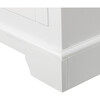 St. James Wooden Linen Tower Cabinet with 2 Drawers, White - Cabinets - 6 - thumbnail