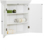 Stratford Wooden 2 Door Wall Cabinet, White - Cabinets - 7 - thumbnail