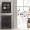 Neal Wooden 2 Door Wall Cabinet, Dark Espresso - Cabinets - 2