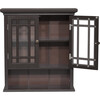 Neal Wooden 2 Door Wall Cabinet, Dark Espresso - Cabinets - 7