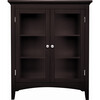 Madison Wooden Floor Cabinet with 2 Glass Doors, Espresso - Cabinets - 1 - thumbnail